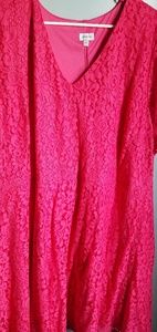 Avenue lace pink dress